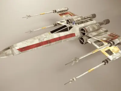 X-Wing Starfighter Low-poly 3D model