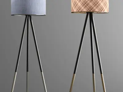 Adesso Louise Tripod Floor Lamp 3D model