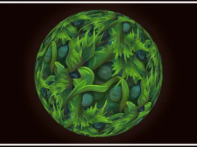 Grass Magic Forest Floor 10 TEXTURES Hand-painted ---PACK 10--- Texture