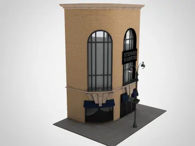 Building Facade 3D model