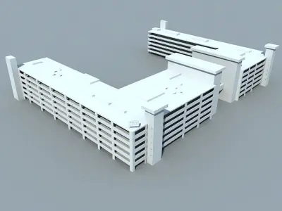 Fourth Collection of 10 Buildings  3D model