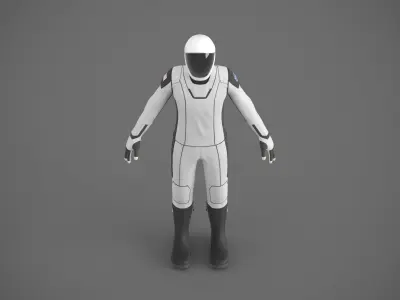 SpaceX spacesuit martian suit astronaut 3D model
