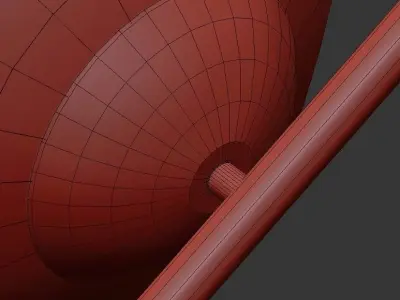 Moderne plafondlamp 3D model