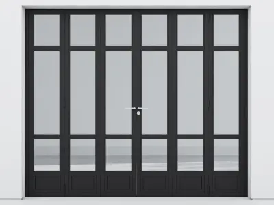 Aluminium door 297 3D model