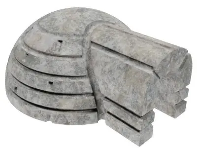 Classic Stone Igloo Low-poly 3D model
