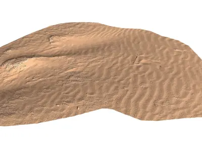 Sand Beach 04 PBR Low-poly 3D model