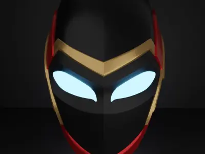 Iron Heart Mark II Helmet - Black Panther Wakanda Forever 3D model