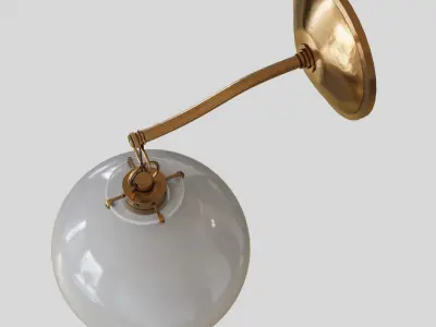 Wall Lamp Antique Globe Sconce 3D model