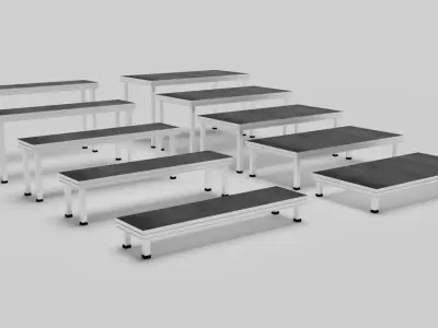 Stage Platform Low-poly 3D model