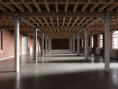 Photorealistic English Brick Interior 3ds Max Corona 9 3D model