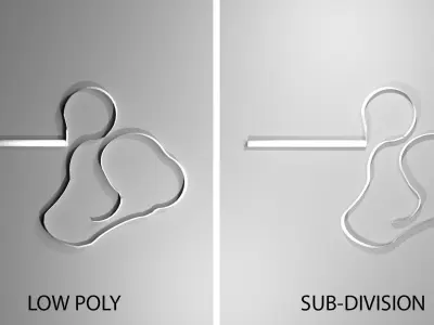 Gymnastics Apparatus - Ribbon 3D model