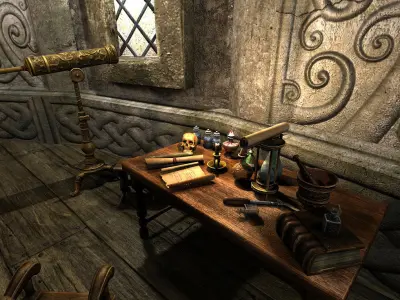 Medieval Castle Interior Low-poly 3D model