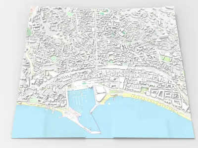 Cityscape Cannes France  3D model