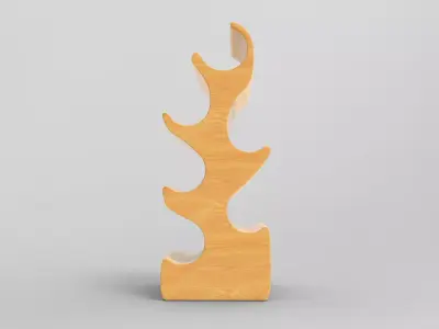 Kotor Bottle Wine Rack Low-poly 3D model