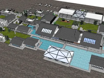 vacation spot-Resort-Fashion Leisure Hotel-0225 3D model