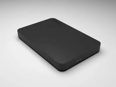  External HDD 3D model
