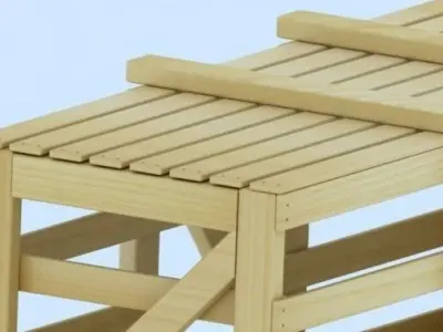 Wooden Crate 3D model