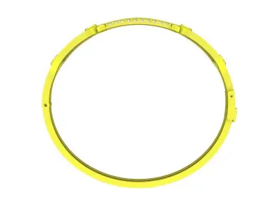 Elegant Pave Bangle Bracelet for Women 6923 3D print model