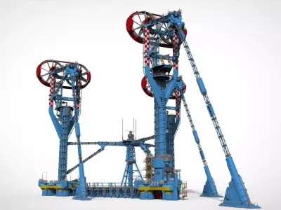 Sci-Fi Polar station 3D model