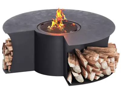 table fireplace 3D model