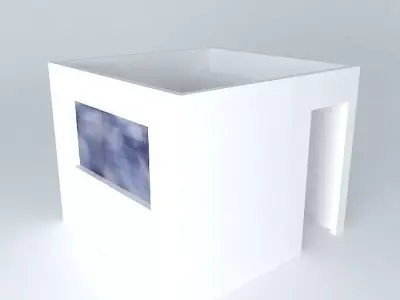 gisellyorkut cube with window Free 3D model