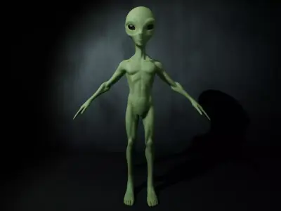 Alien Low-poly 3D model