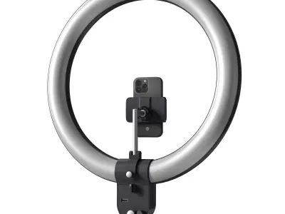 Minerva Beauty Aura LED ring light for social media 3D model