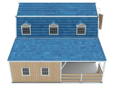 Stylized Barn 3D model