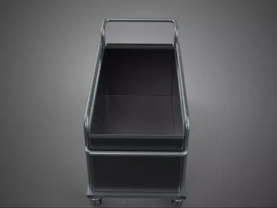 HEAVY DUTY DELIVERY WHEELED CASTER SWIVEL TRANSPORT CART TROLLEY 3D model