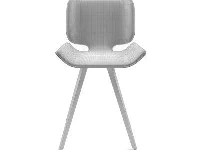 Astra Dining Chair by Nuevo - Blush Color 3D model