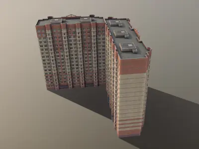 MSK Building 03 Low-poly 3D model