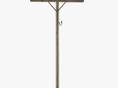 Electricity poles 3D model