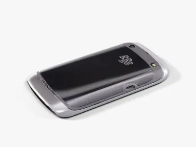 BlackBerry 9360 Black Low-poly 3D model