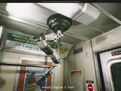 Sci-Fi Robot Arm Low-poly 3D model