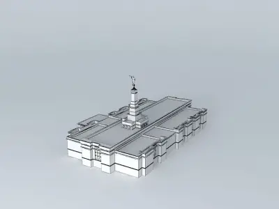 LDS Temple San Jose Costa Rica Templo Mormon. 87 th. operatin... Free 3D model