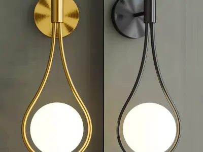 HOOP DROP WALL Low-poly 3D model