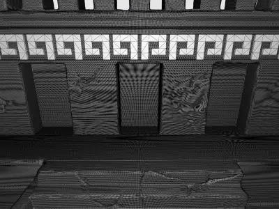 Large temple of Maya 3D print model