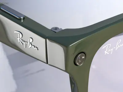 Ray Ban Stories Wayfarer Smart Glasses Olive 3D model