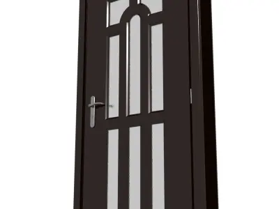 Plastic door 07 3D model