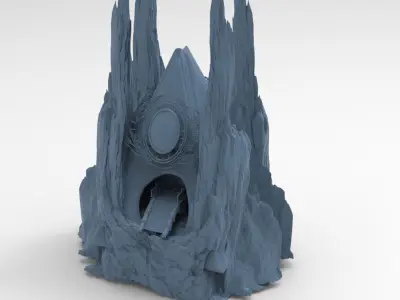  Desert Great Tomb rocks  3D model