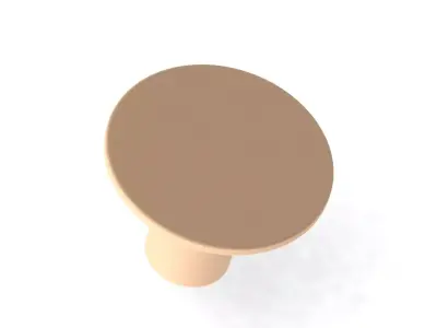 Modern Round Side Table Free 3D model