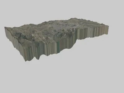 Bangalore City  Low-poly 3D model