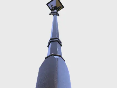 Street Light Low-poly 3D model 23