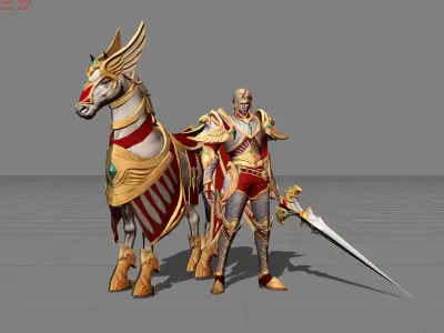 Leomord Triumph  Eagle Low-poly 3D model