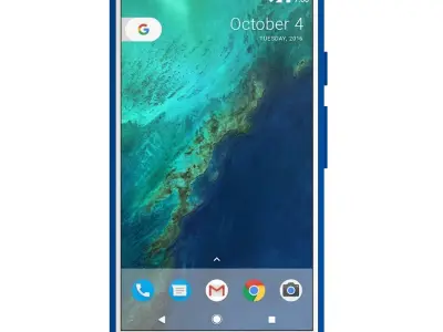 Google Pixel XL Really Blue 3D model