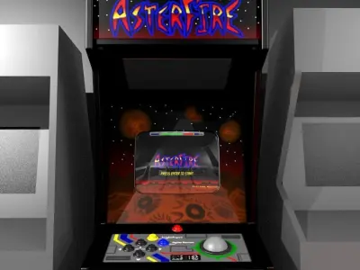 AsterFire Arcade Cabinet Free low-poly 3D model