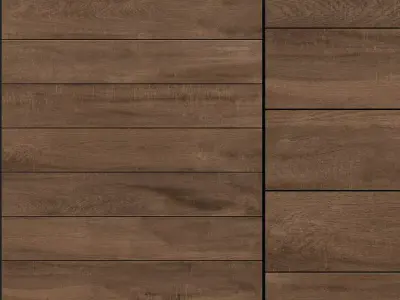 Decovita Woodlook Hazelnut 200x1200 Set 2 3D model