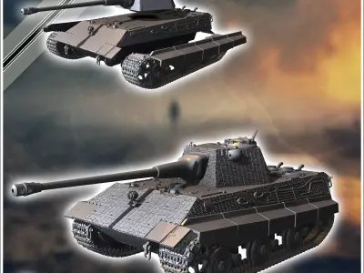 E-50 Entwicklung - Germany Eastern Western Berlin What If Altern 3D print model