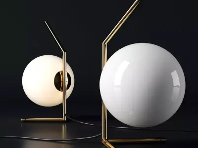 Table lamp IC GOLD 3D model