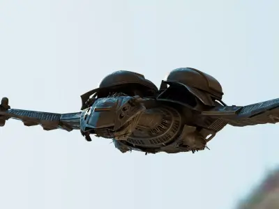 Bird of Prey Slayer Class Starship Original Concept Design 3D model